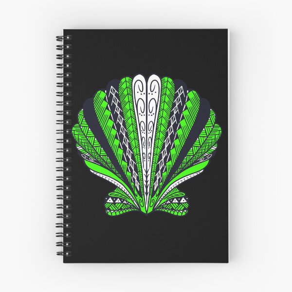 Item preview, Bright Green Tribal Clam Sea Shell  designed and sold by Steeb757.
