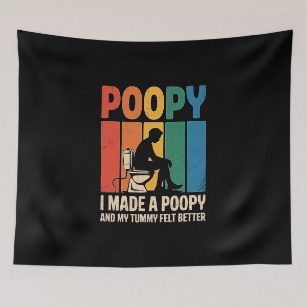 Item preview, Funny Bathroom Humor Poop Design - Poopy Joke for Tummy Relief designed and sold by love3617.