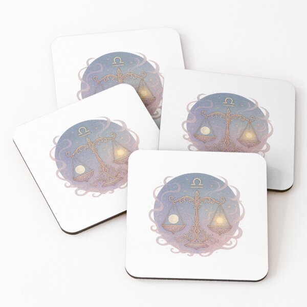 Item preview, Libra Zodiac Illustration – Balanced Scales Artwork, Air Sign Constellation designed and sold by Vendeloc.