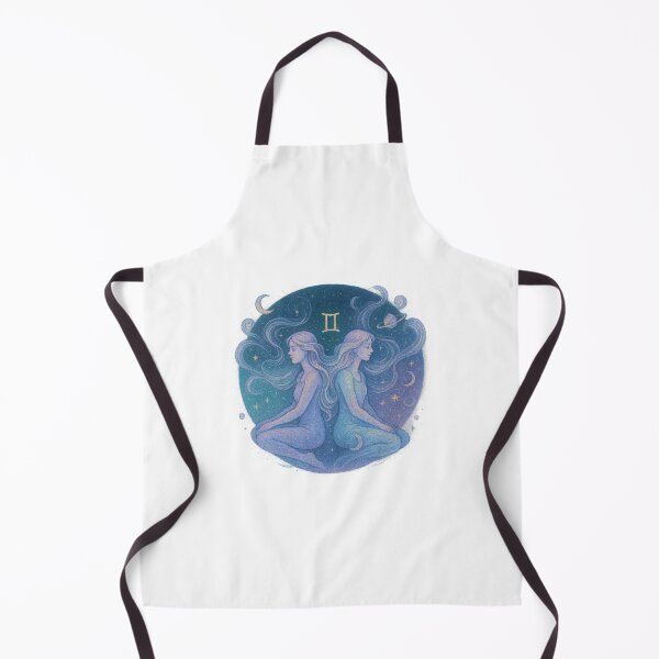 Item preview, Gemini Zodiac Illustration – Twin Star Sign, Ethereal Air Element Art designed and sold by Vendeloc.