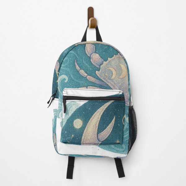 Item preview, Cancer Zodiac Illustration – Lunar Crab Design, Water Sign Moon Phases designed and sold by Vendeloc.