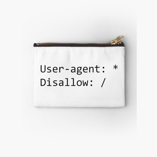 Item preview, robots.txt Disallow All designed and sold by AI Mushroom.