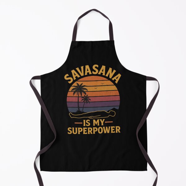 Item preview, Savasana Is My Superpower – Retro Sunset Yoga designed and sold by PrintHorizonD.