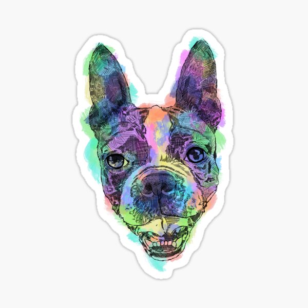 Item preview, Watercolor Boston Terrier designed and sold by Inkogniworks.