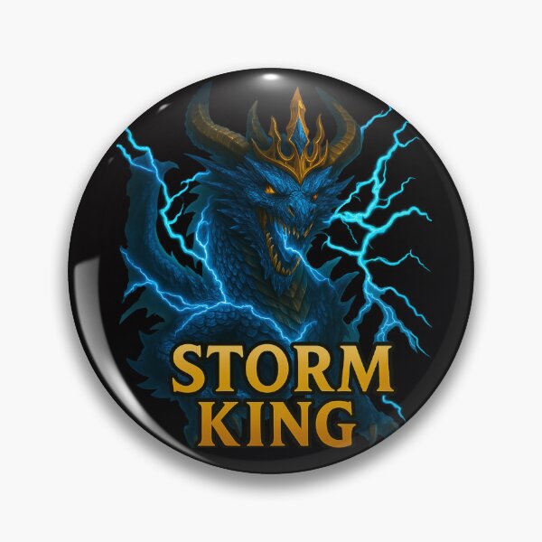 Item preview, Storm King – Lightning-Fueled Thunder Dragon Art designed and sold by Thaivi Design.