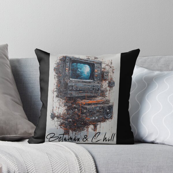 Item preview, Betamax & Chill | Retro Movie Night Design | 80s Vintage Tech Aesthetic designed and sold by Mark Mentzer.