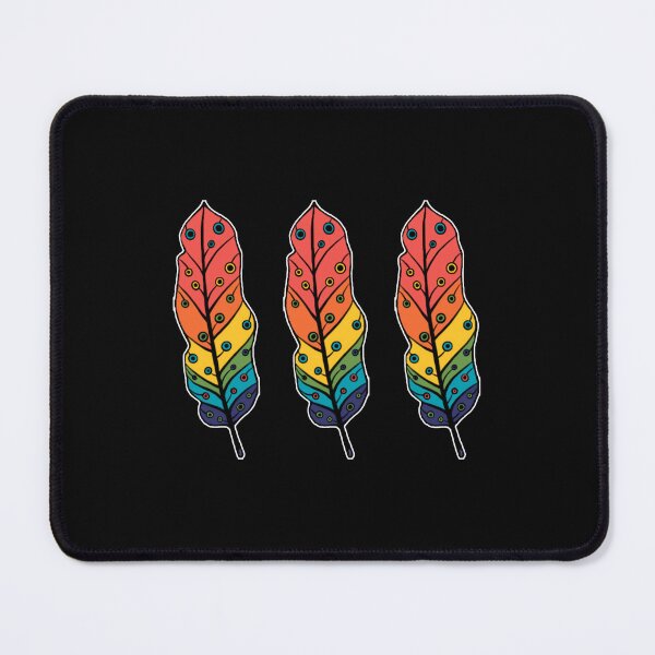 Item preview, GAY PRIDE LGBTQ2S+ Rainbow Feathers designed and sold by fetch-it-studio.