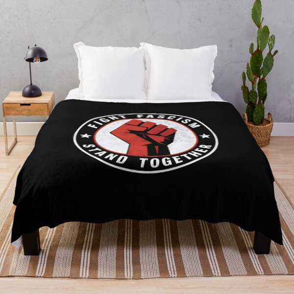 Item preview, Fight Fascism Stand Together Bold Red Fist Emblem Symbol of Resistance Strength and Unity Against Oppression Black Background Design designed and sold by Brian Hibbs.