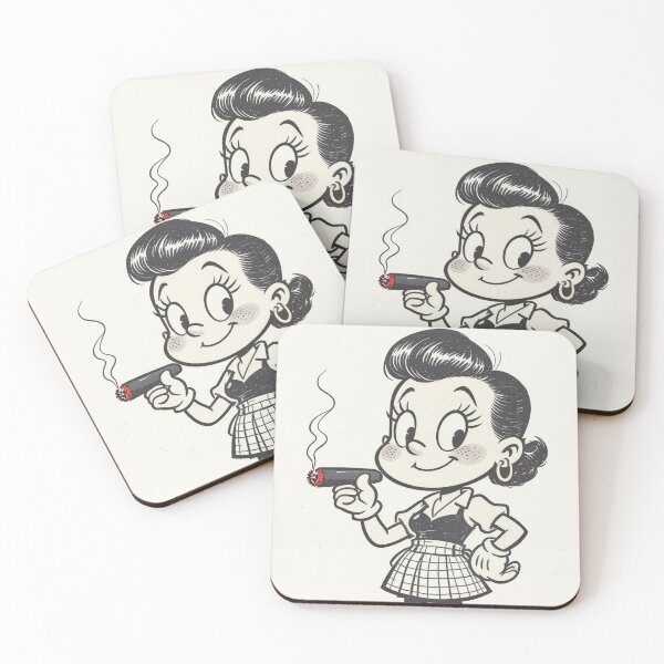 Item preview, Retro Woman Smoking Cigar designed and sold by Promane.
