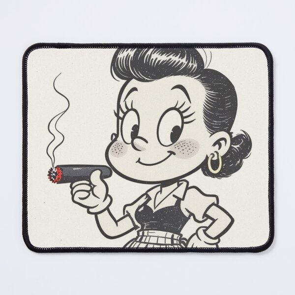 Item preview, Retro Woman Smoking Cigar designed and sold by Promane.