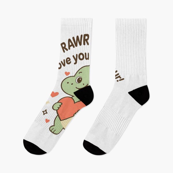 Item preview, Rawr Means I Love You in Dinosaur - Cute Dino Love Design designed and sold by darkan1.