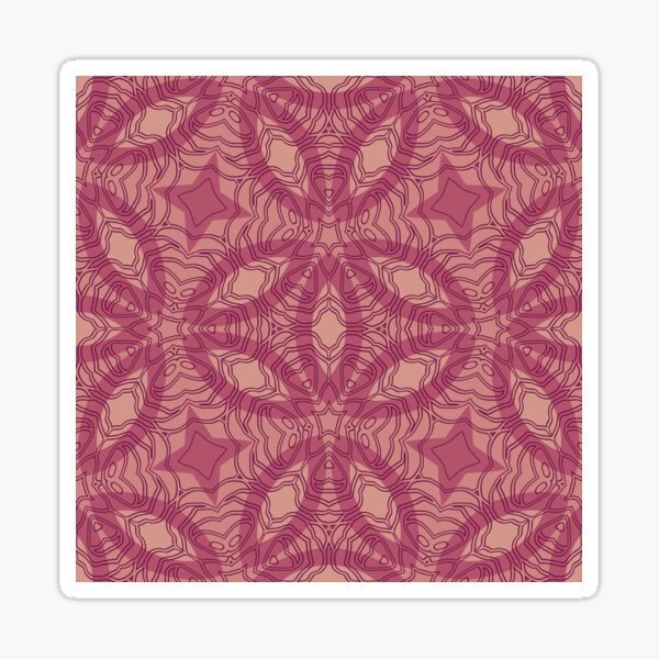Vista previa del artículo con la obra «Rosy Harmony – Patrón de arte lineal abstracto», diseñado y vendido por ArtByBoya.