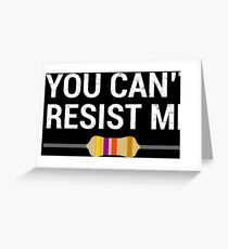 Electrical Engineering Resist Resistor T-Shirt Greeting Card