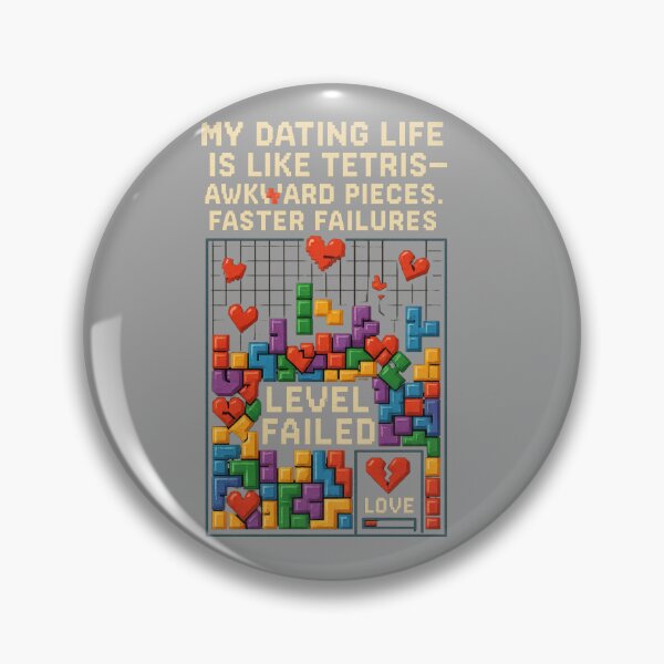 Item preview, Tetris Dating Life – Awkward Pieces and Love Failures designed and sold by TeesAndSass.
