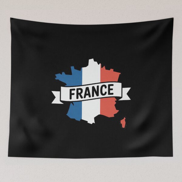 Item preview, France Flag Map designed and sold by Paper Drip.