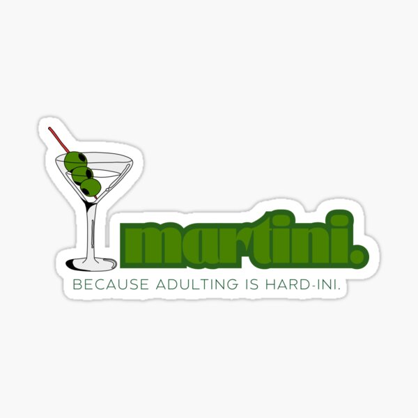 Vista previa del artículo con la obra «Mantras de Martini», diseñado y vendido por MillenialThoughts.