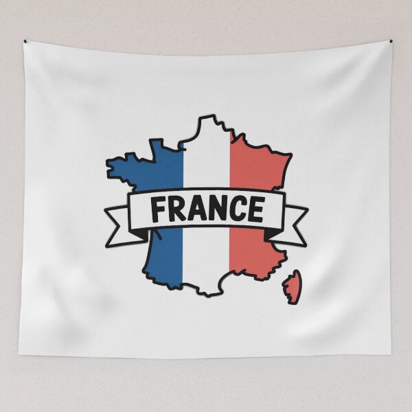Item preview, France Flag Map designed and sold by Paper Drip.