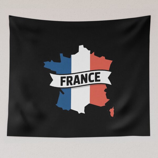 Item preview, France Flag Map designed and sold by Paper Drip.