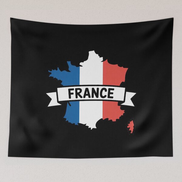 Item preview, France Flag Map designed and sold by Paper Drip.