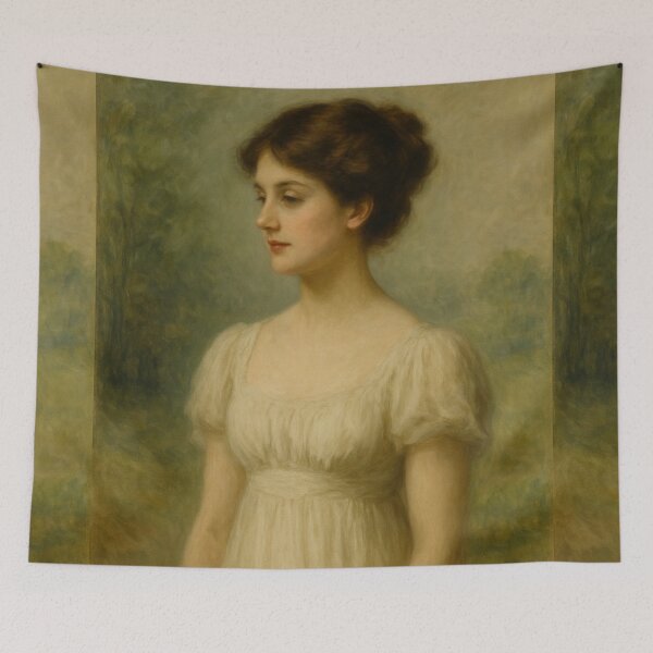 Item preview, Young Regency Woman – Romantic Classical Portrait Painting. Art By Carraann  designed and sold by CARRAANN.