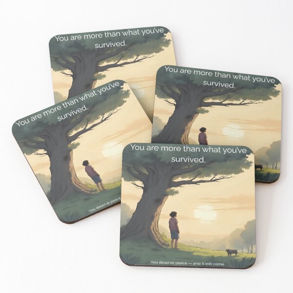 Item preview, "You Are More Than What You’ve Survived – Trauma-Informed Quote Art" designed and sold by NxtLevelQuotes.