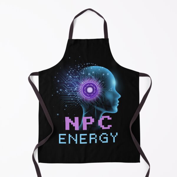 Item preview, NPC Energy – AI Head Glitch Core designed and sold by coolpixeltik.