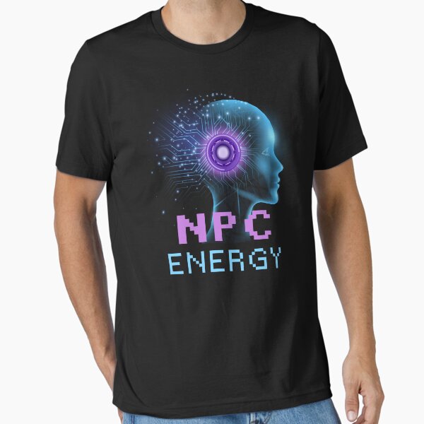 Vista previa del artículo con la obra «Energía de PNJ: Fallo principal de IA», diseñado y vendido por coolpixeltik.