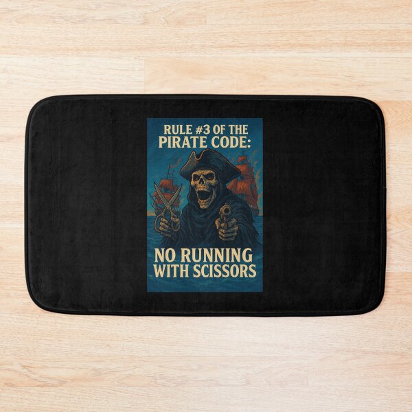 Item preview, Rule number 3 of the pirate code no running with scissors designed and sold by CertifiedSigma.