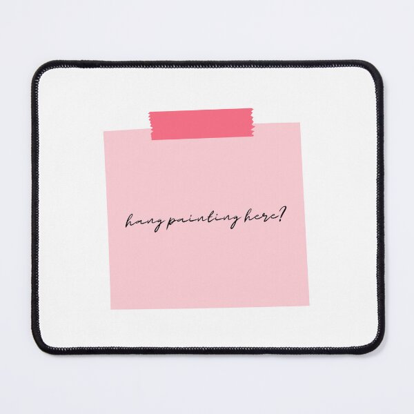 Item preview, hang painting here? animated sticky note designed and sold by evachandler11.
