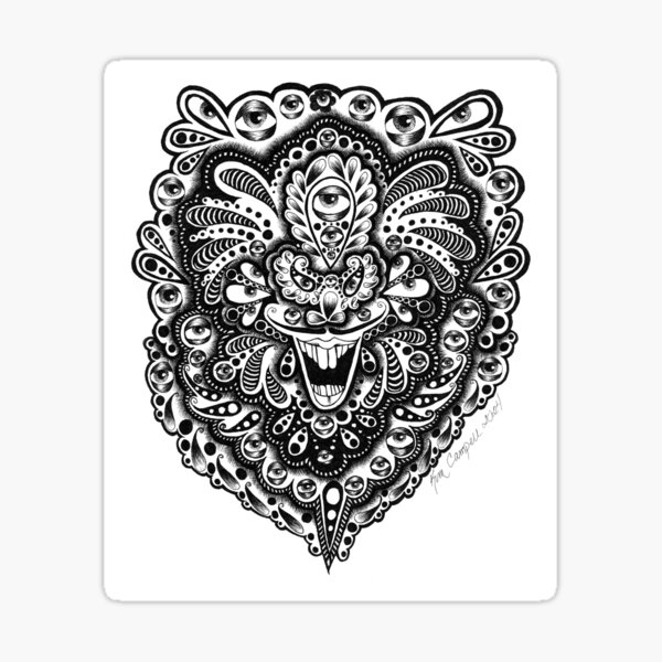 Item preview, Black & white abstract eye art designed and sold by Eclectically-Kimberly.