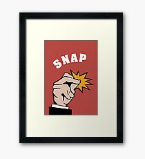 snap fingers Framed Print