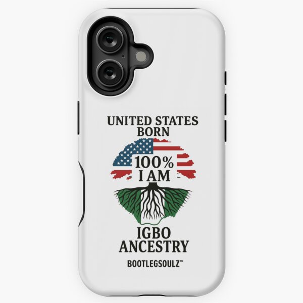 Item preview, 100% I AM – US Born, Igbo Ancestry designed and sold by BootlegSoulz™.