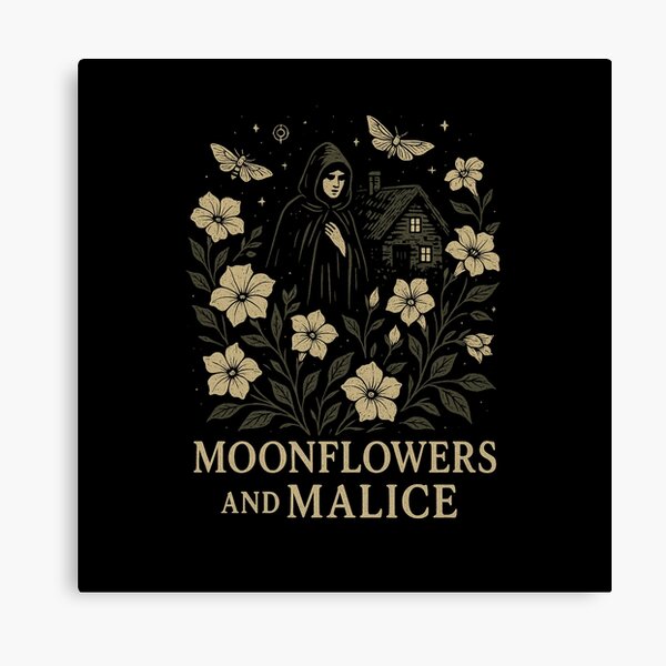 Aperçu de l'œuvre Moonflowers and Malice – Gothic Cottage Witch Design créée et vendue par MistiRy.