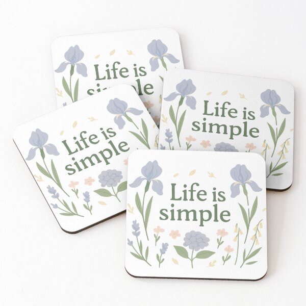 Item preview, Life Is Simple – Minimalist Botanical Design designed and sold by VeroChaos.