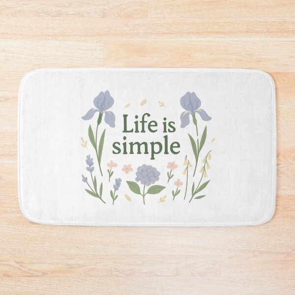 Item preview, Life Is Simple – Minimalist Botanical Design designed and sold by VeroChaos.
