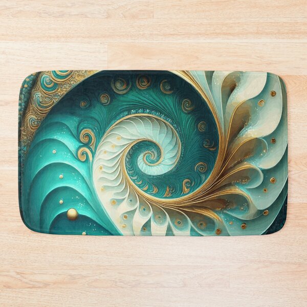 Item preview, Colorful Abstract Fibonacci Art 104 designed and sold by Vicky Brago-Mitchell®.