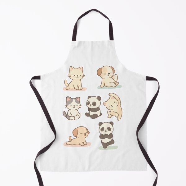 Item preview, Charming Chibi Animals Doing Playful Yoga designed and sold by ThatMuse.
