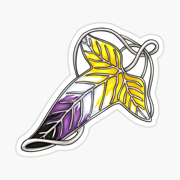 Item preview, Nonbinary Elf Leaf Design designed and sold by natscolours.