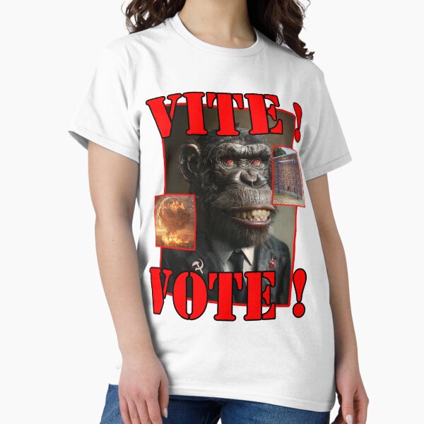 Vista previa del artículo con la obra «¡Rápido! ¡Vota!», diseñado y vendido por ViandeTiede.