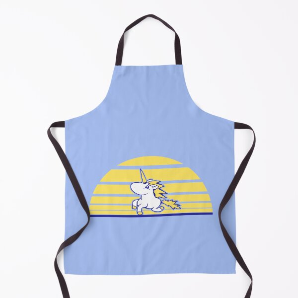 Item preview, Unicorn Running Sunset Sun Stripes Horn Horse Comic designed and sold by shirt-o-mat.