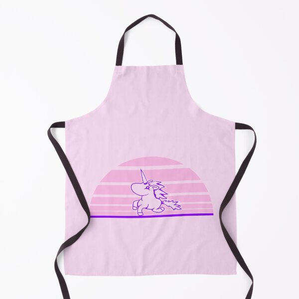 Item preview, Unicorn Running Sunset Sun Stripes Horn Horse Comic designed and sold by shirt-o-mat.