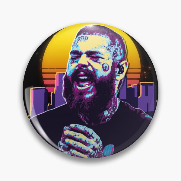 Aperçu de l'œuvre Post Malone rétro créée et vendue par MAX MILLER.