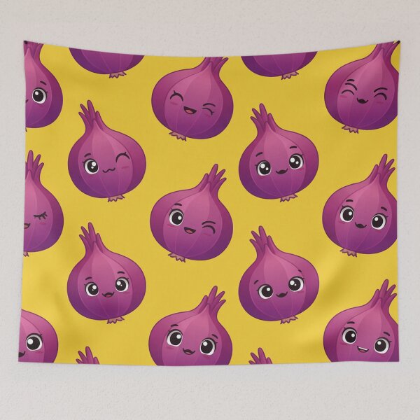 Item preview, Kawaii Red Onion Pattern designed and sold by MySignatureItems.