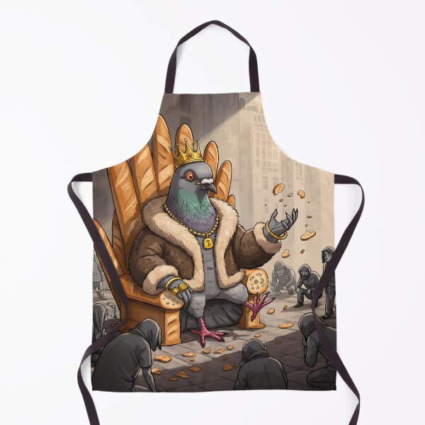 Item preview, Mafia Pigeon Boss Feeding Breadcrumbs to Humans designed and sold by Soft Rebellion.