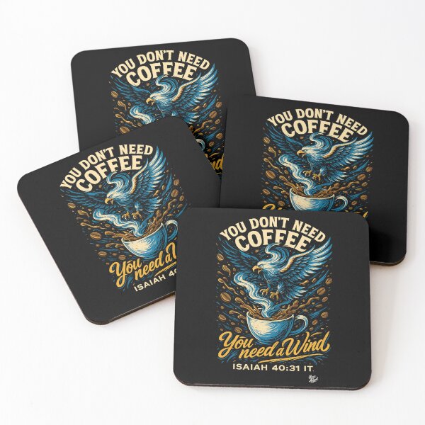 Item preview, You Don’t Need Coffee – You Need Wind | Isaiah 40:31 Shirt designed and sold by HouseofAbigail.