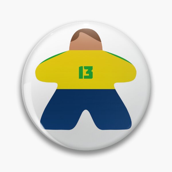 Item preview, Brasil Soccer/Football Meeple V.2 (#13) designed and sold by Brauzruss.