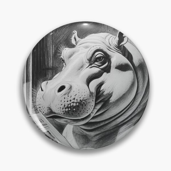 Item preview, Hippo using restroom (funny) designed and sold by Carritz.