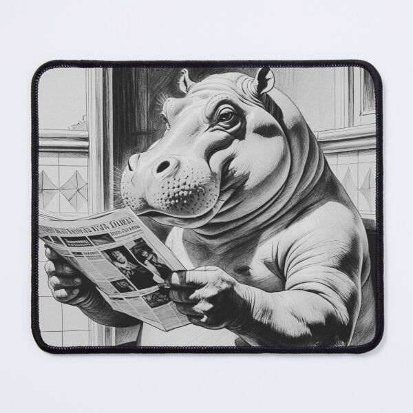Item preview, Hippo using restroom (funny) designed and sold by Carritz.