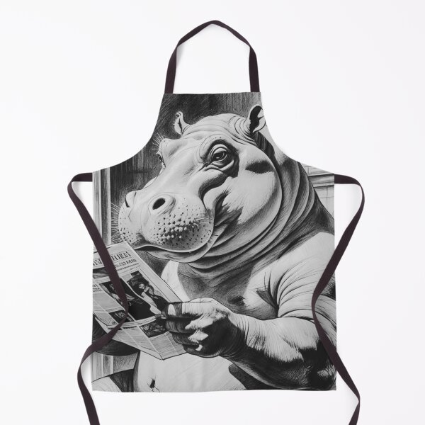 Item preview, Hippo using restroom (funny) designed and sold by Carritz.