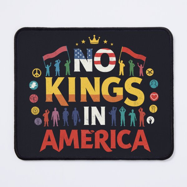Item preview, No Kings in America - Empowerment Graphic Tee designed and sold by KMTienda.